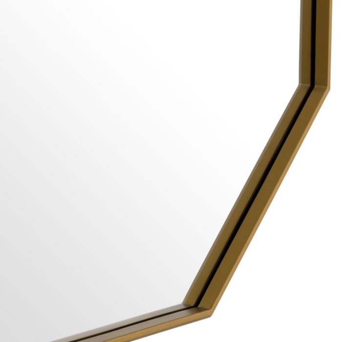 Mirror Tavolino brushed brass finish