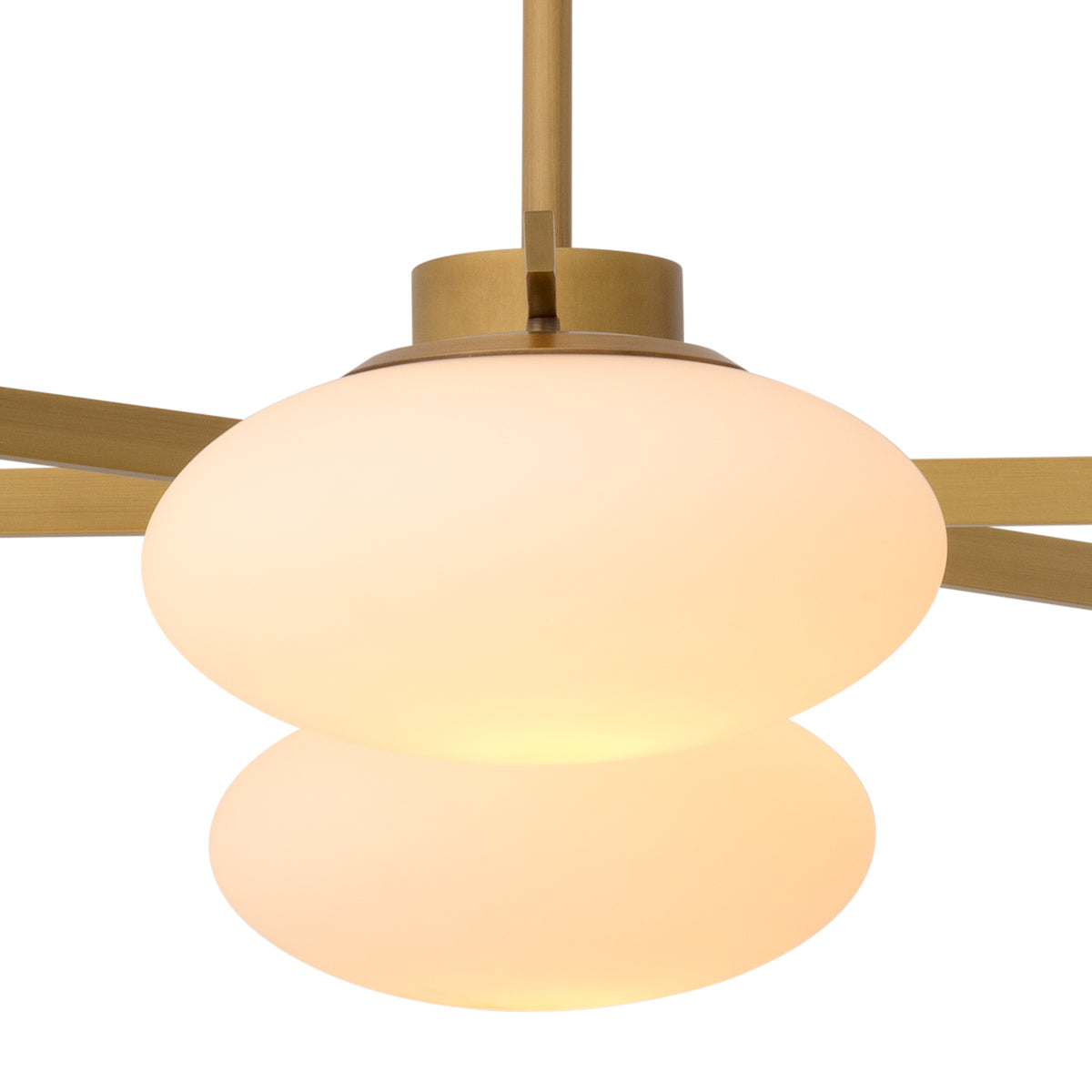 Elliptical White Glass Chandelier Evergreen | Eichholtzmh.com