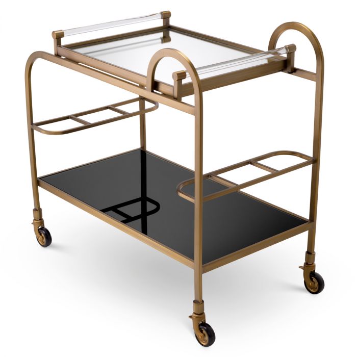 Trolley Montreuil brushed brass finish