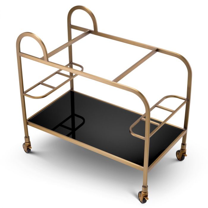 Trolley Montreuil brushed brass finish