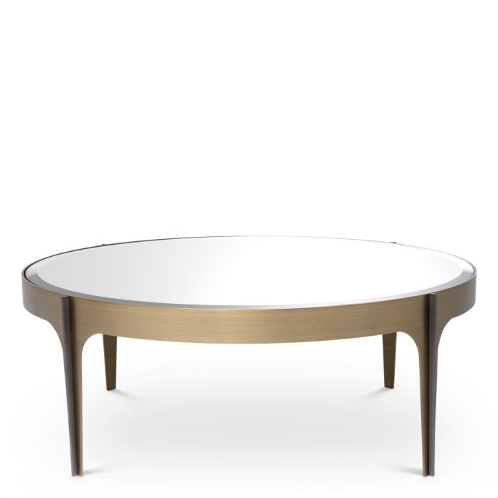 Coffee Table Artemisa S brushed brass finish