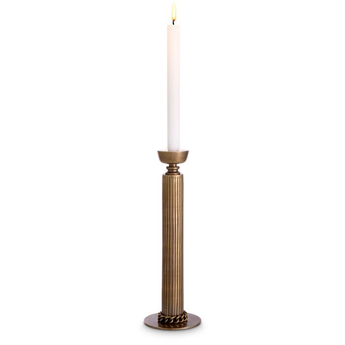 Candle Holder Le Dôme vintage brass finish