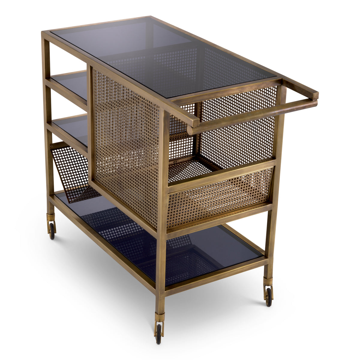 Vintage Brass Trolley Sterling | Eichholtzmh.com