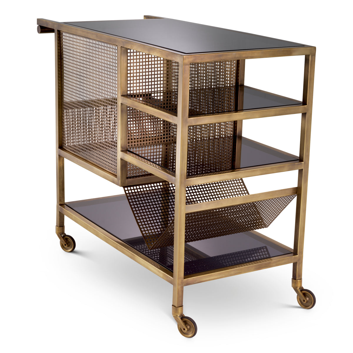 Vintage Brass Trolley Sterling | Eichholtzmh.com