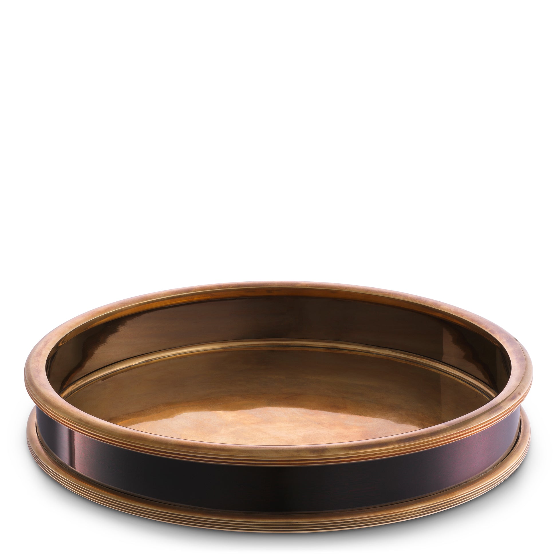 Vintage Brass Round Tray Ella | Eichholtzmh.com