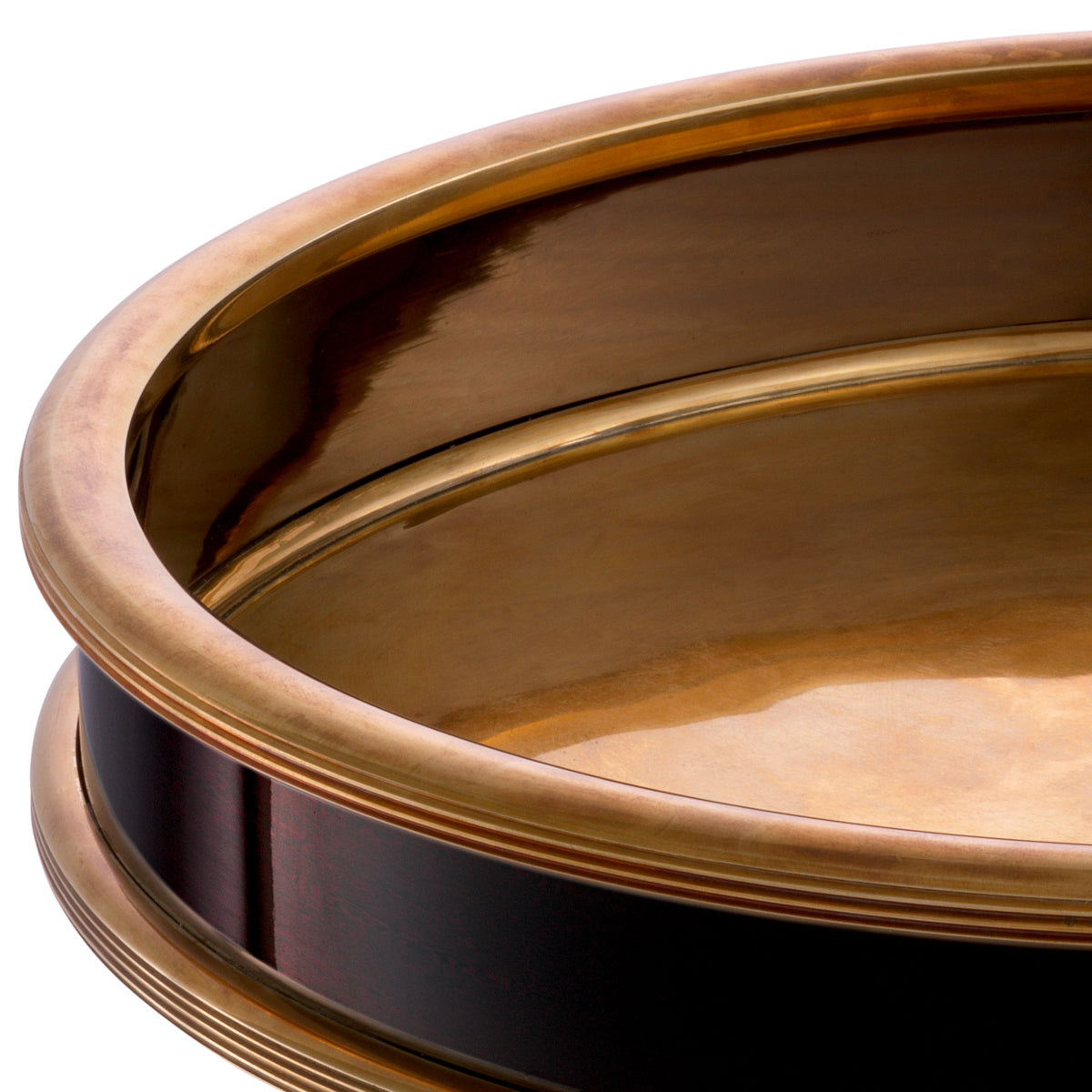Vintage Brass Round Tray Ella | Eichholtzmh.com