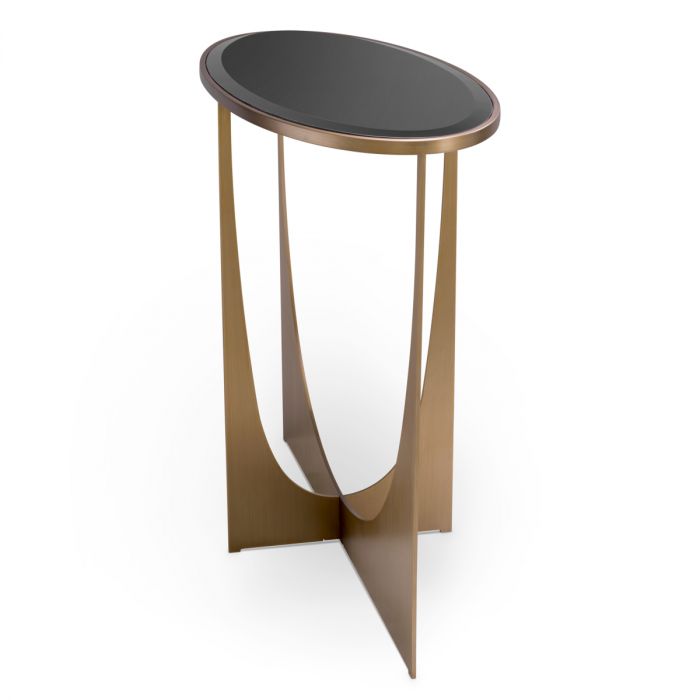 Console Table Elegance brushed brass finish