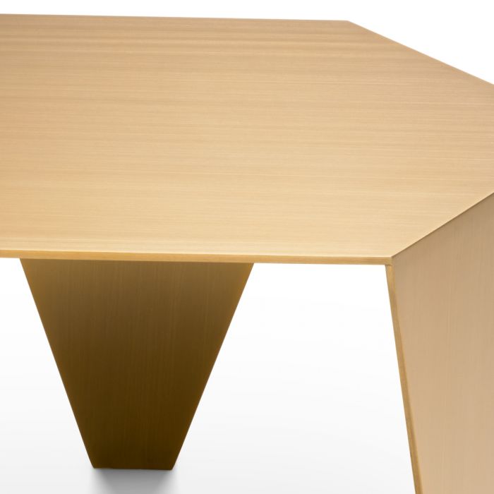 Side Table Metro Chic brushed brass finish
