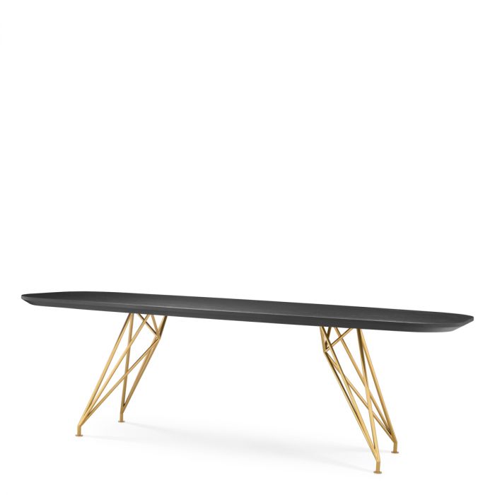 Dining Table Levante charcoal oak veneer