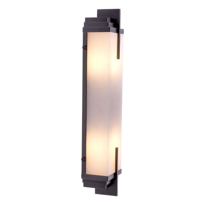 Wall Lamp Harman bronze highlight finish alabaster