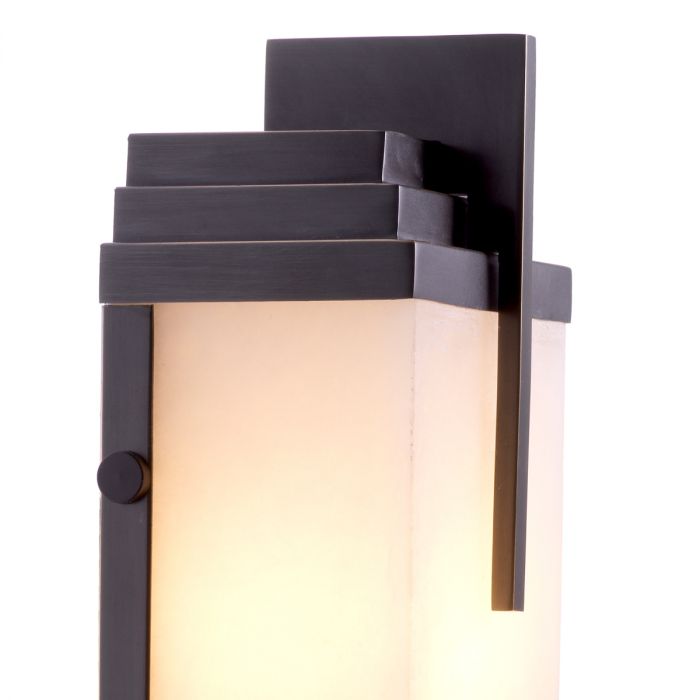 Wall Lamp Harman bronze highlight finish alabaster