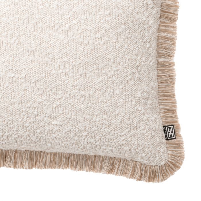 Cushion Nami rectangular bouclé cream