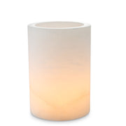 Cylindrical Alabaster Candle Holder Mercer | Eichholtzmh.com