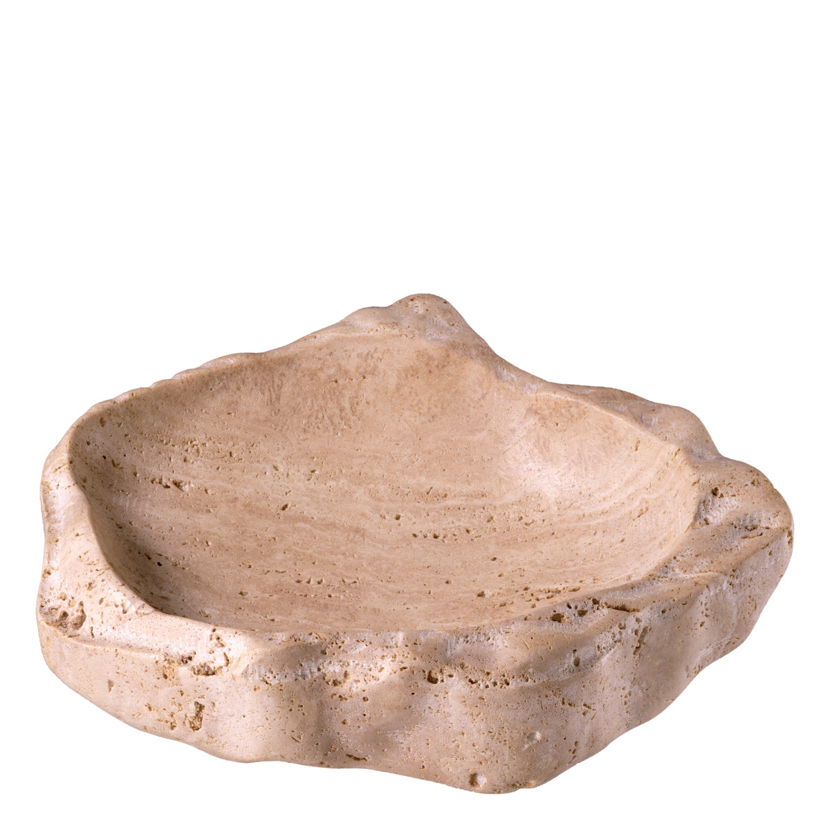 Decorative Carved Travertine Bowl Callas | Eichholtzmh.com