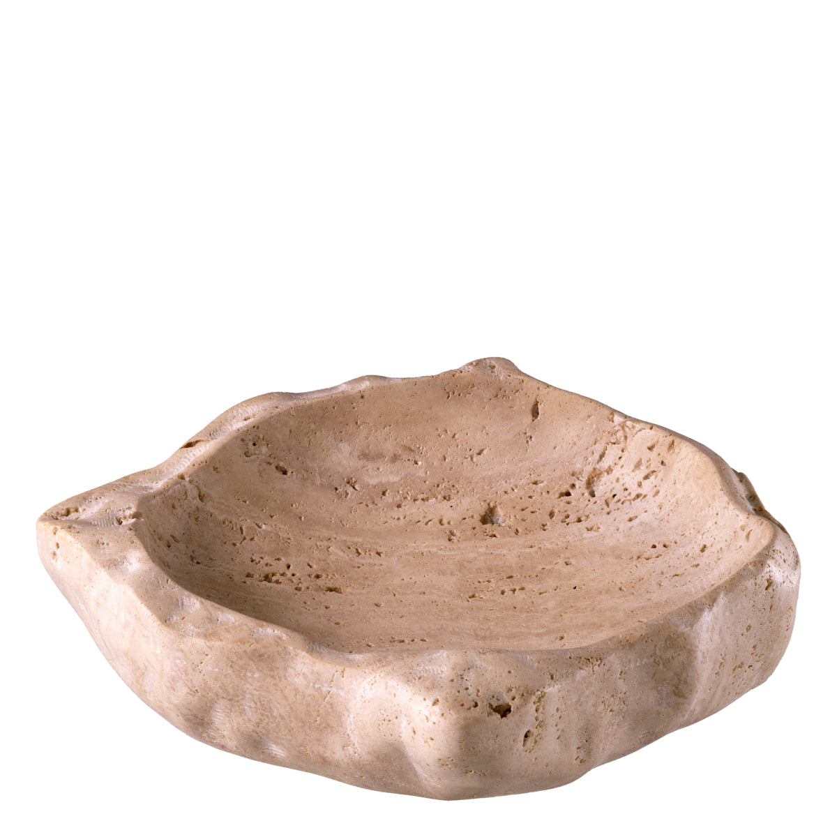 Decorative Carved Travertine Bowl Callas | Eichholtzmh.com