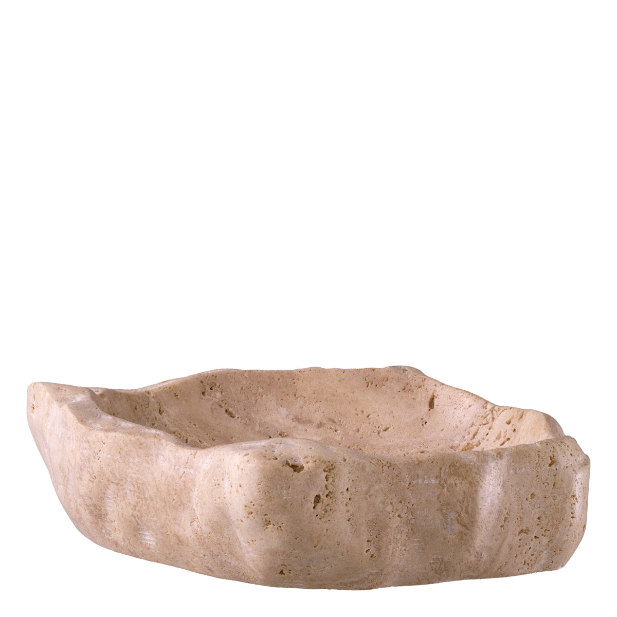 Decorative Carved Travertine Bowl Callas | Eichholtzmh.com
