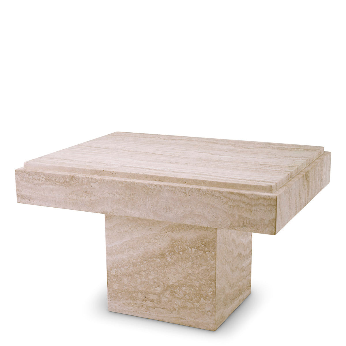 Travertine Side Table Sartoria | Eichholtzmh.com