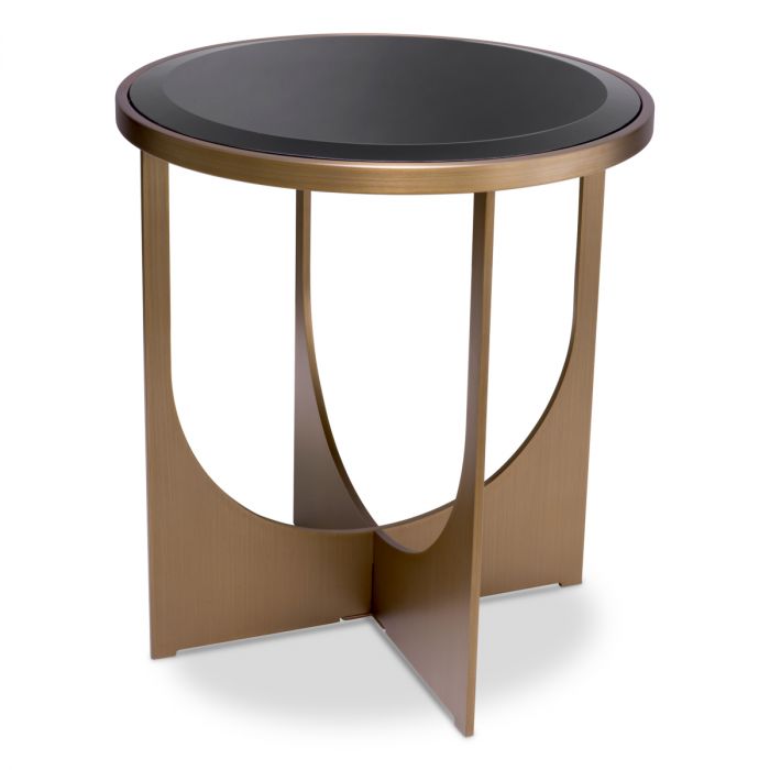 Side Table Elegance brushed brass finish