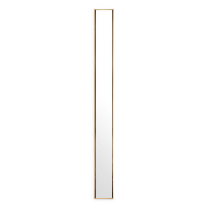 Mirror Redondo brushed brass finish 20 x 200 cm