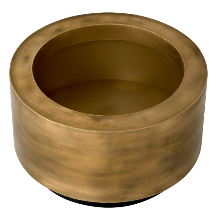Planter Jasper round XS vintage brass finish ø 60 x H. 35 cm