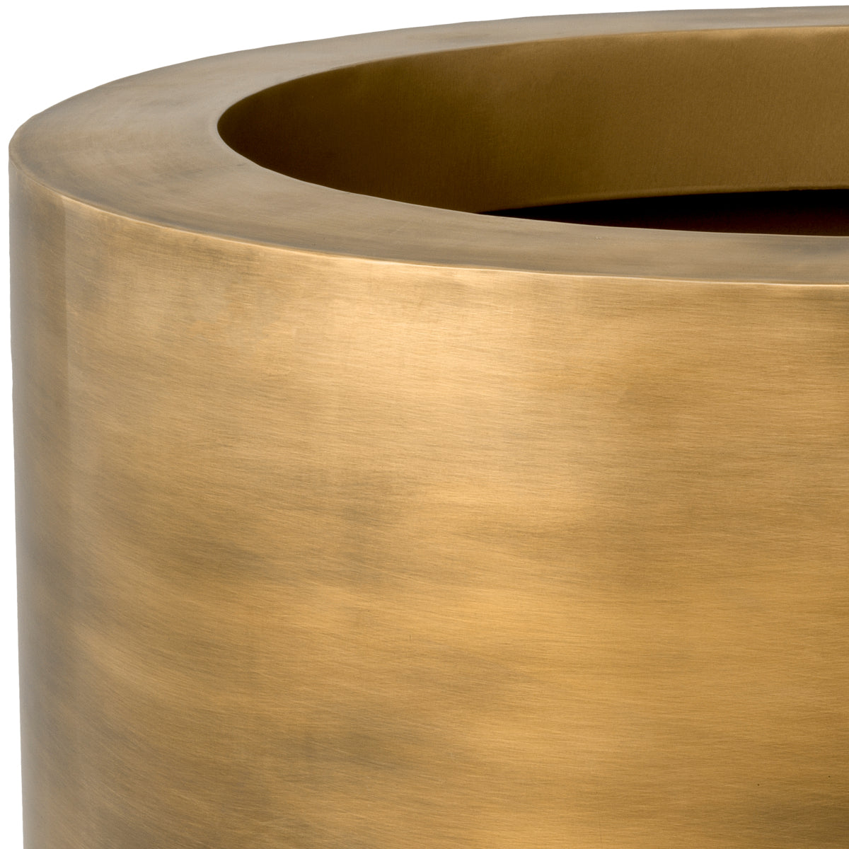 Vintage Brass Round Planter Jasper | Eichholtzmh.com