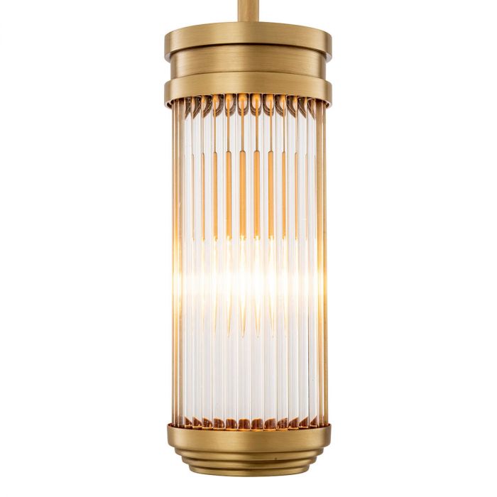 Pendant Rousseau S antique brass finish