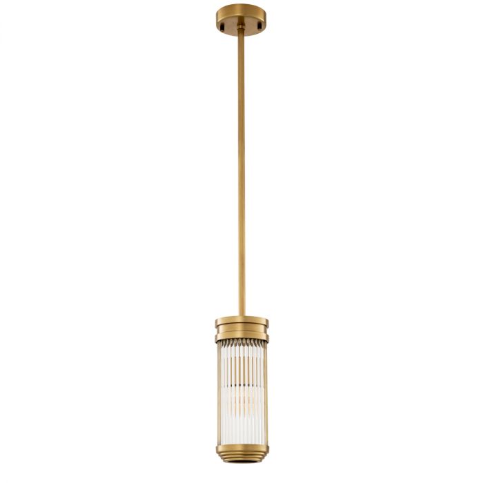 Pendant Rousseau S antique brass finish