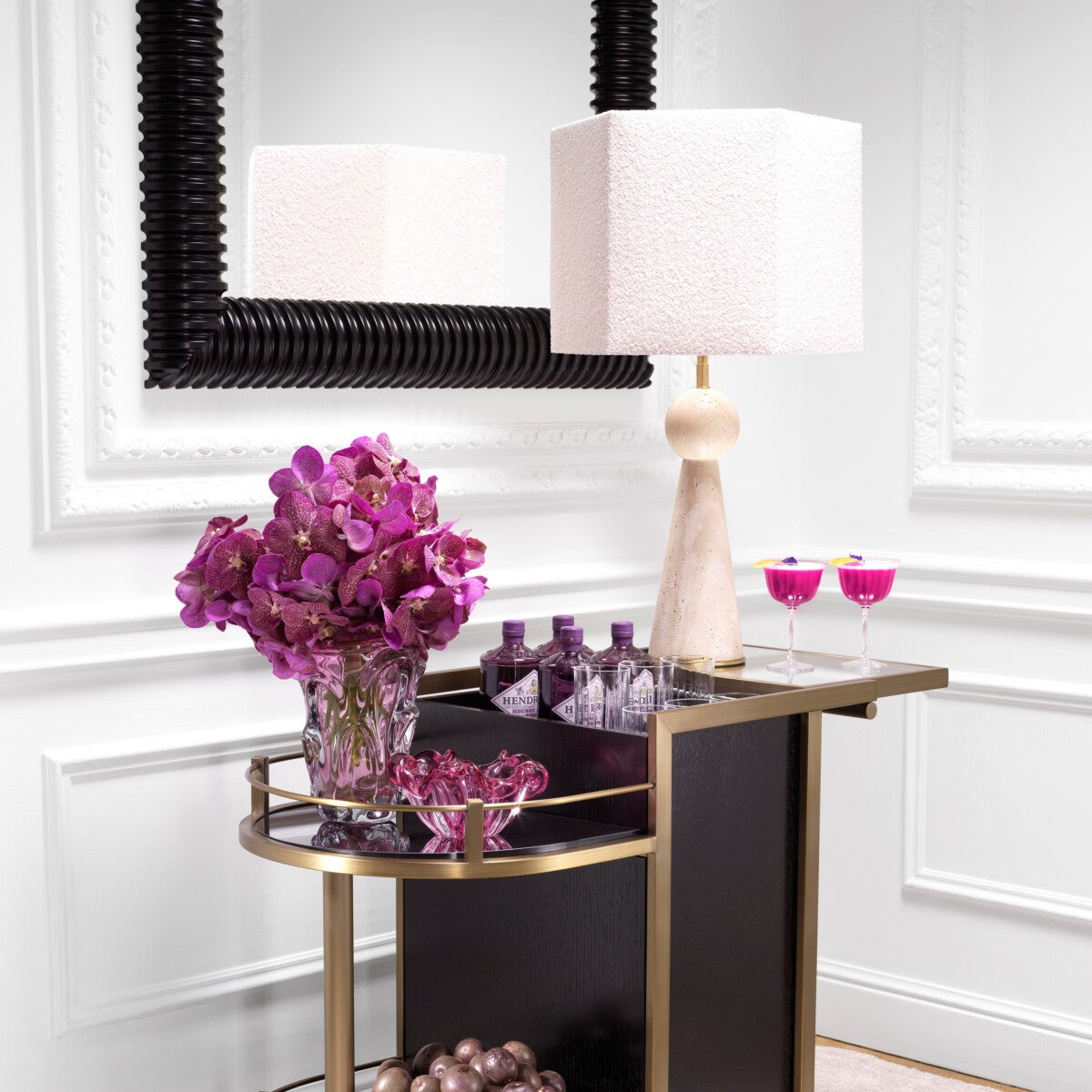 Travertine Table Lamp Novak | Eichholtzmh.com