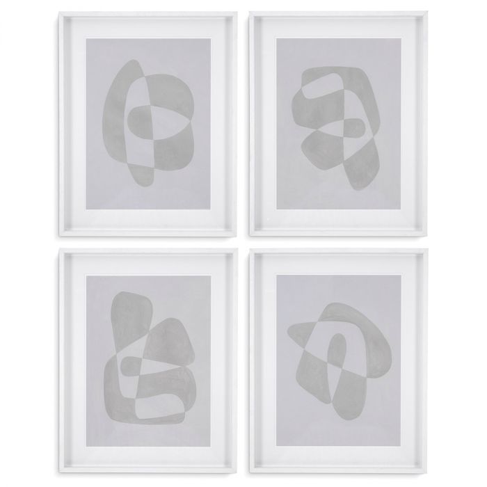 Print Soft shape set of 4