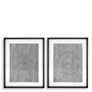 Monochrome Lines Art Prints (2) Cedar Grooves | Eichholtzmh.com