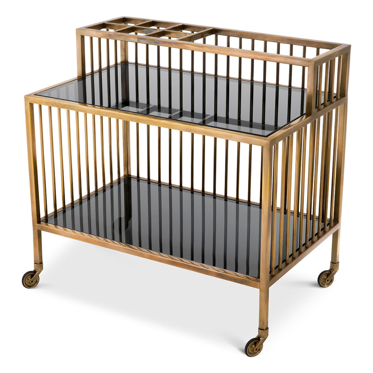 Contemporary Brass Trolley Rutherford | Eichholtzmh.com