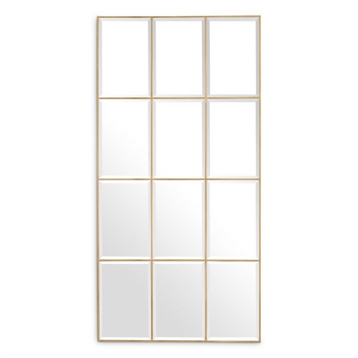 Mirror Kravis vintage brass finish