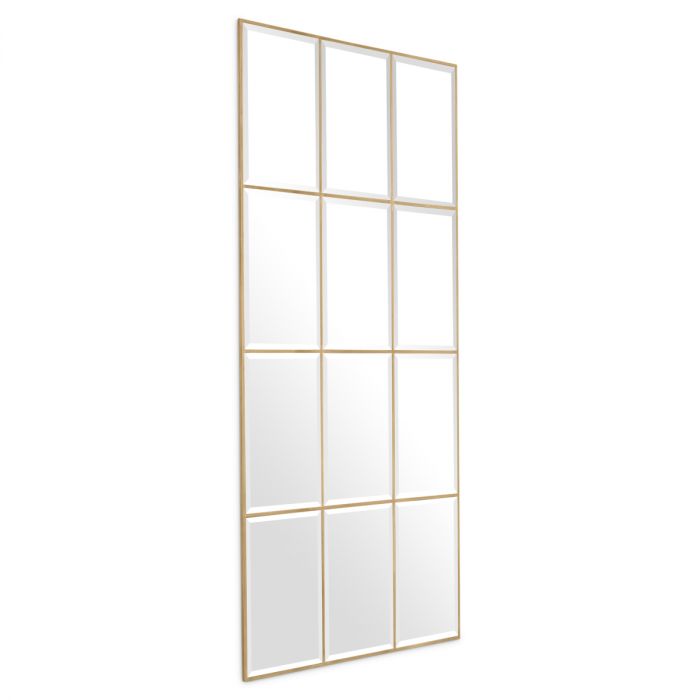 Mirror Kravis vintage brass finish