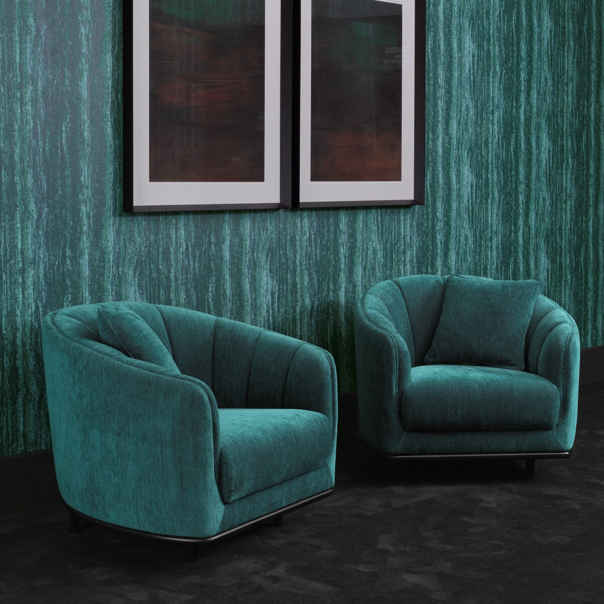 Channeled Modern Accent Chair Agostino | Eichholtzmh.com