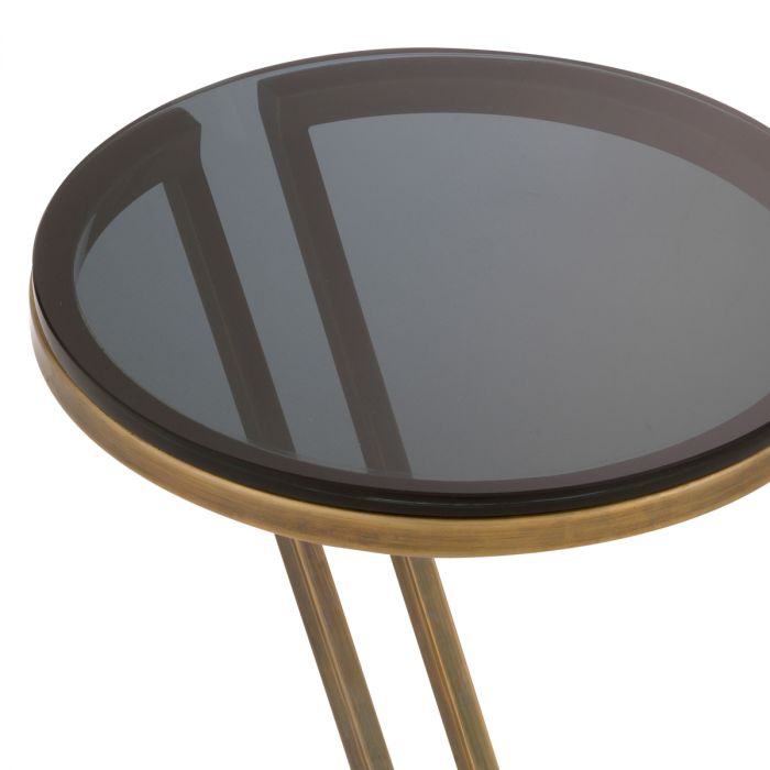 Side Table Falcone vintage brass finish
