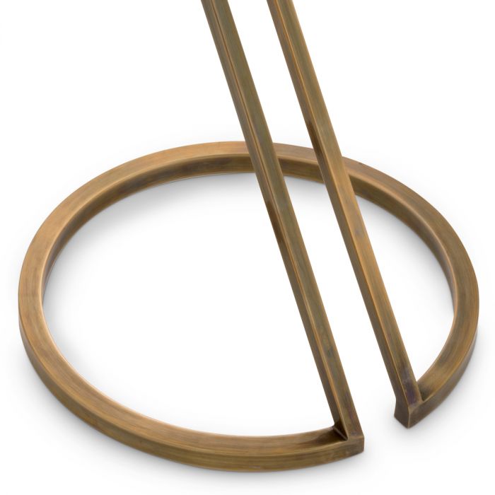 Side Table Falcone vintage brass finish
