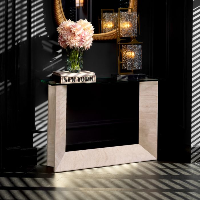 Console Table Fortuna travertine