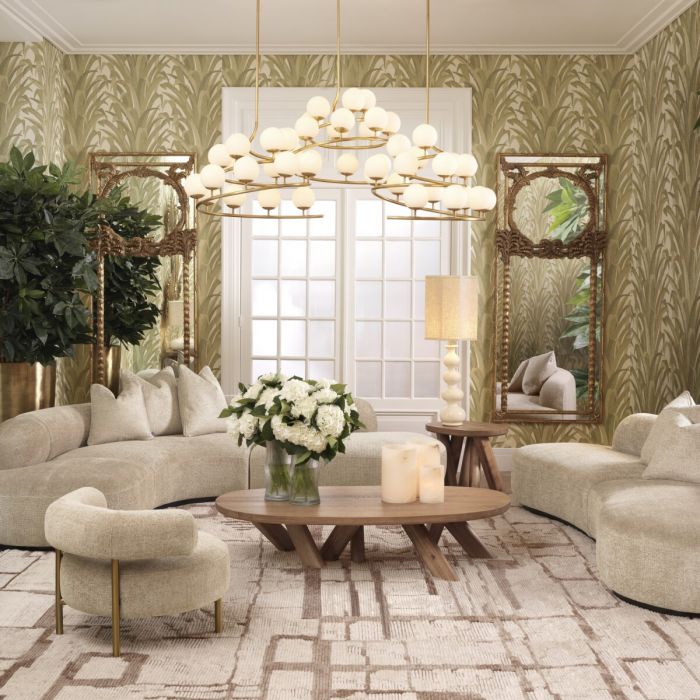 Mirror Le Royal antique gold