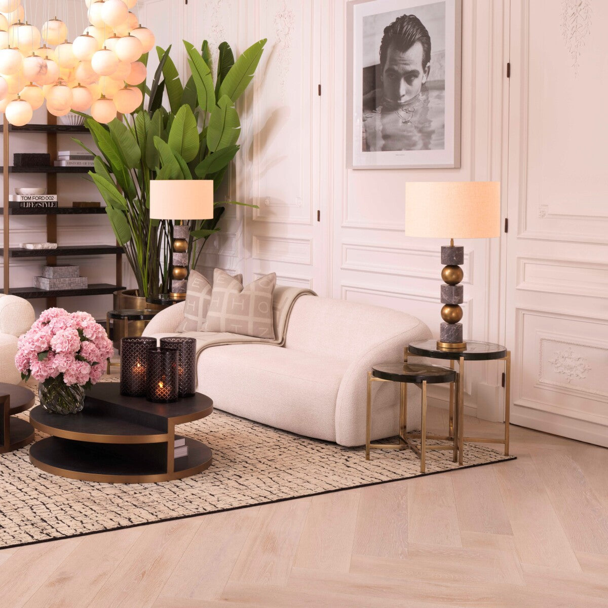 Greige Minimalist Plaid Zera | Eichholtzmh.com