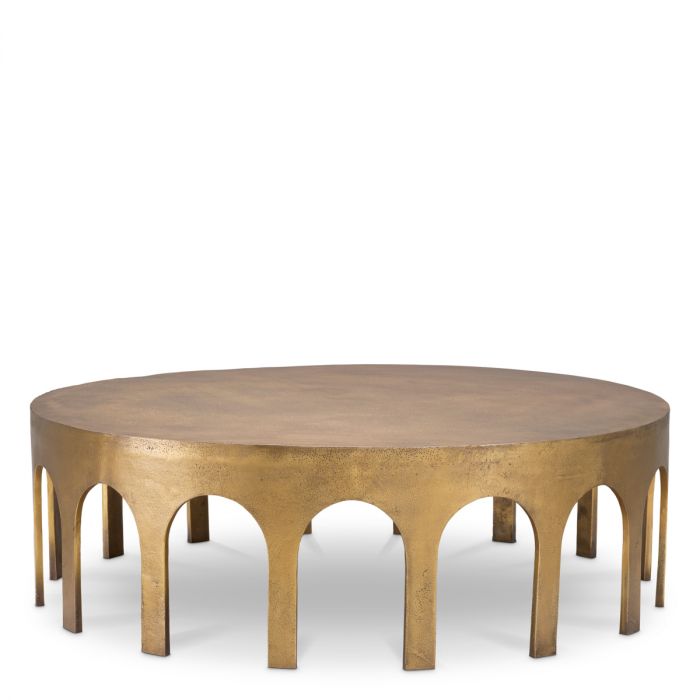 Coffee Table Gardini vintage brass finish