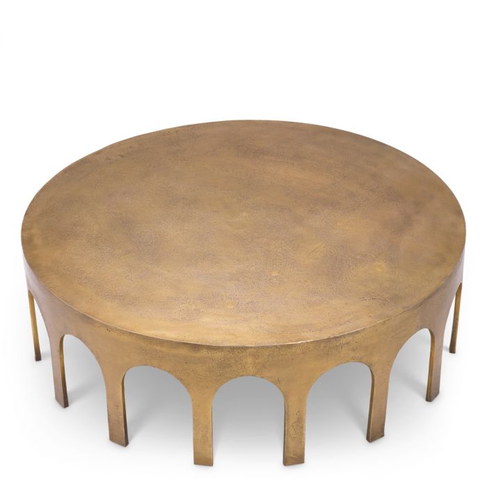 Coffee Table Gardini vintage brass finish