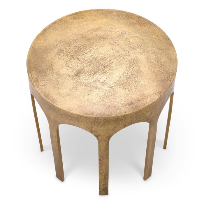 Side Table Gardini vintage brass finish