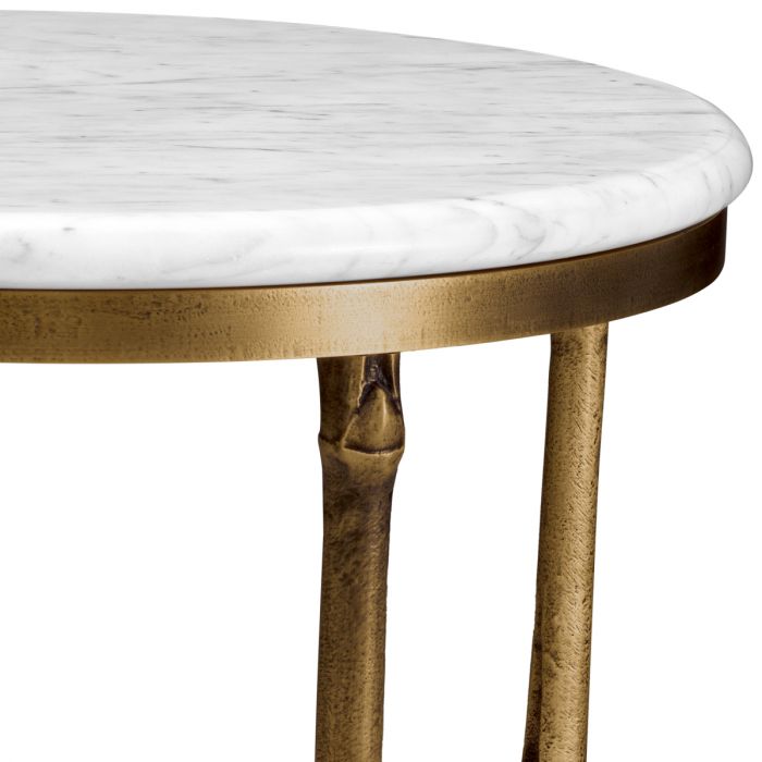 Side Table Pigna vintage brass finish