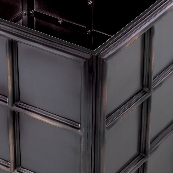 Planter Grid M antique bronze finish