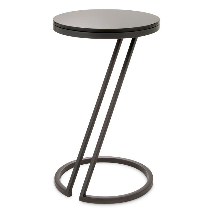 Side Table Falcone gunmetal finish