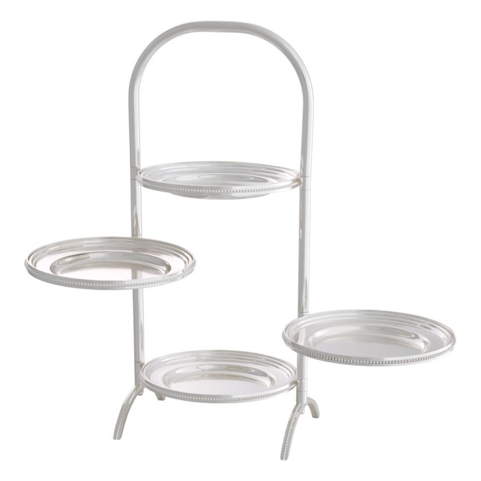 Cake standard Encore silver lacquered finish