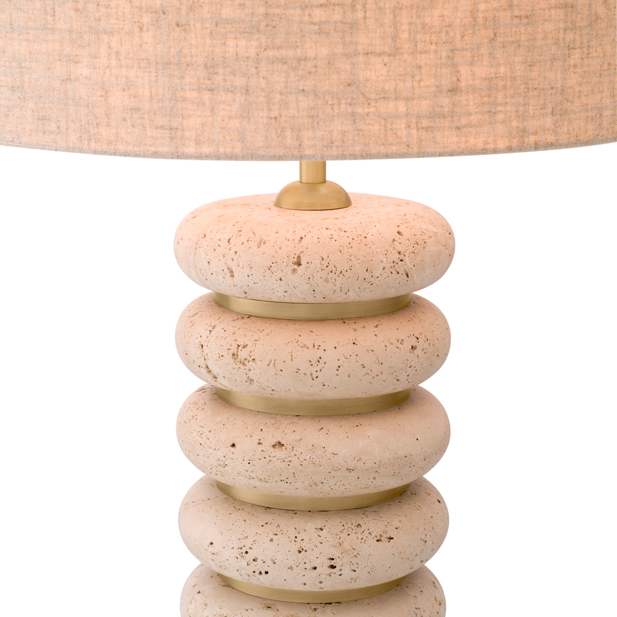 Sculptural Travertine Table Lamp Baron | Eichholtzmh.com