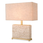 Travertine Table Lamp S Newton | Eichholtzmh.com