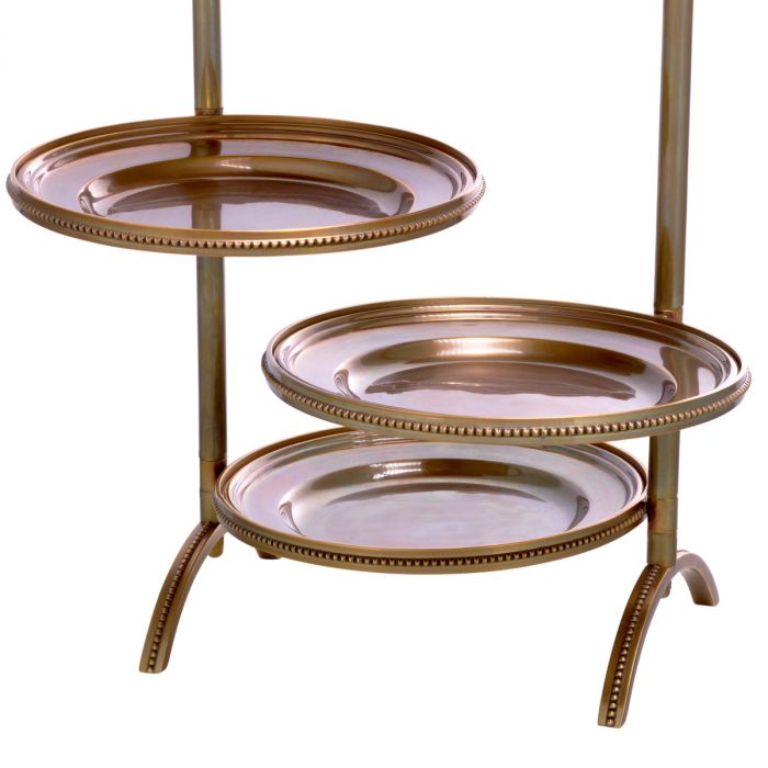 Cake standard Encore vintage brass finish