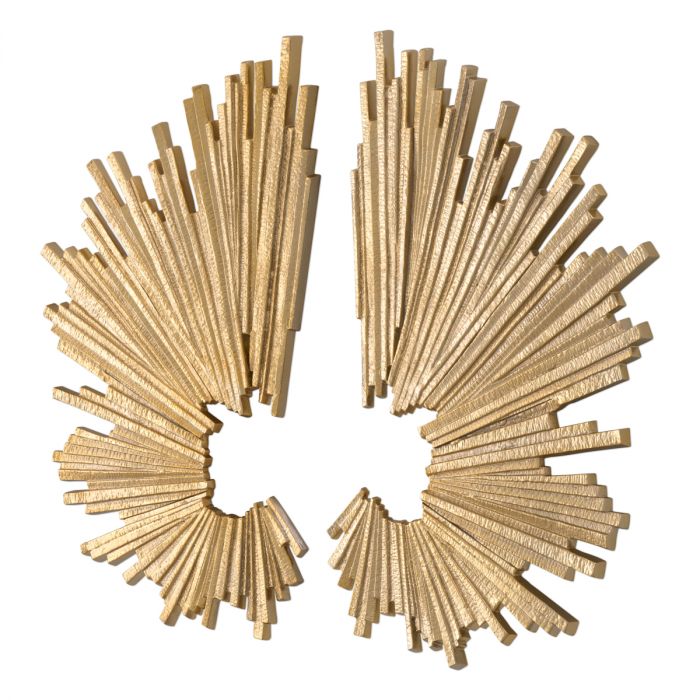 Wall Object Bryant gold finish set of 2